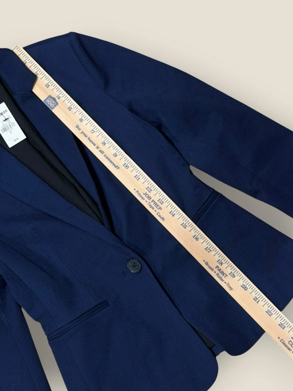 Express Women's Navy Blue One-Button Tailored Suit Blazer Jacket Size 00 NWT